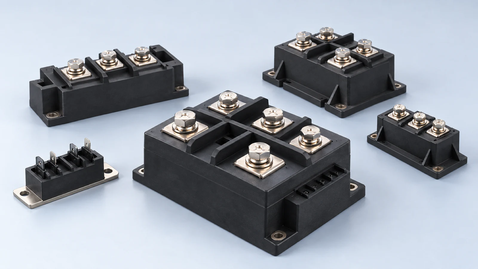 Industrial bridge rectifier and power semiconductor module family