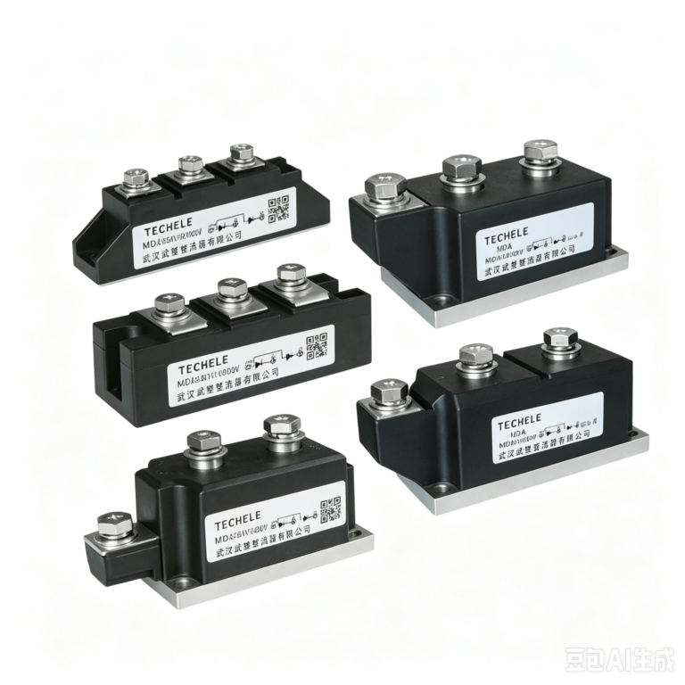 MDA 25A to 1000A common anode dual diode rectifier module series