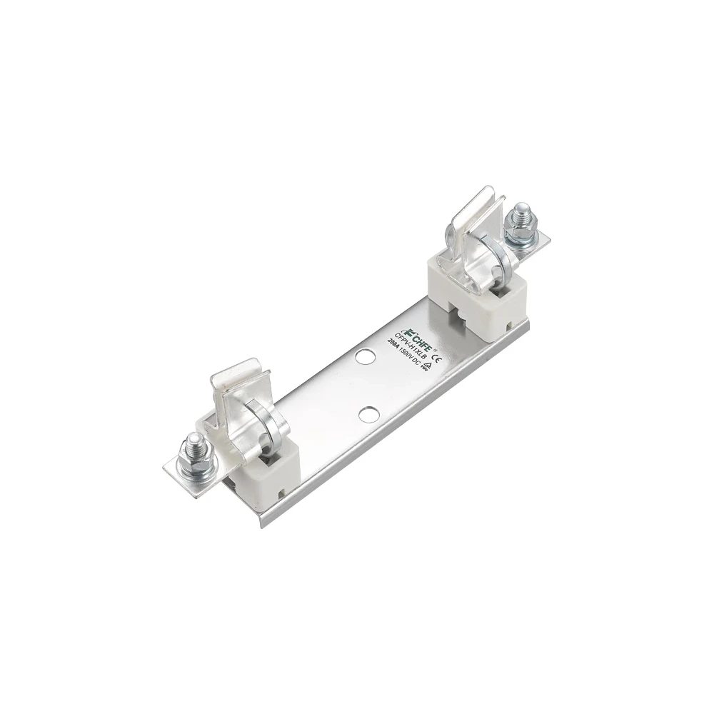 Porte-fusible CFPV-H 1 500 V CC de forme carrée sur fond blanc