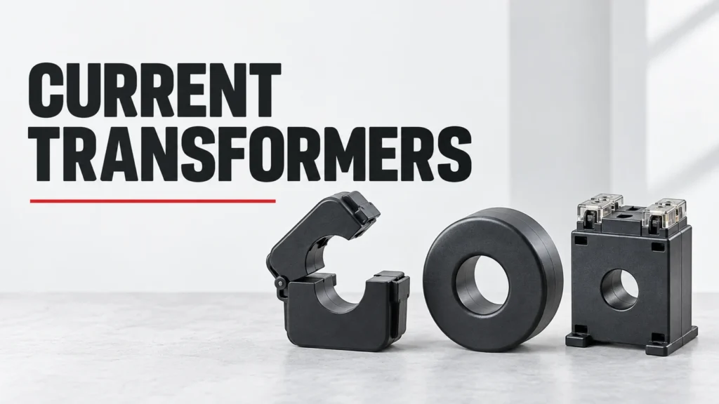 Conceptual split-core, closed-core and compact current transformer forms