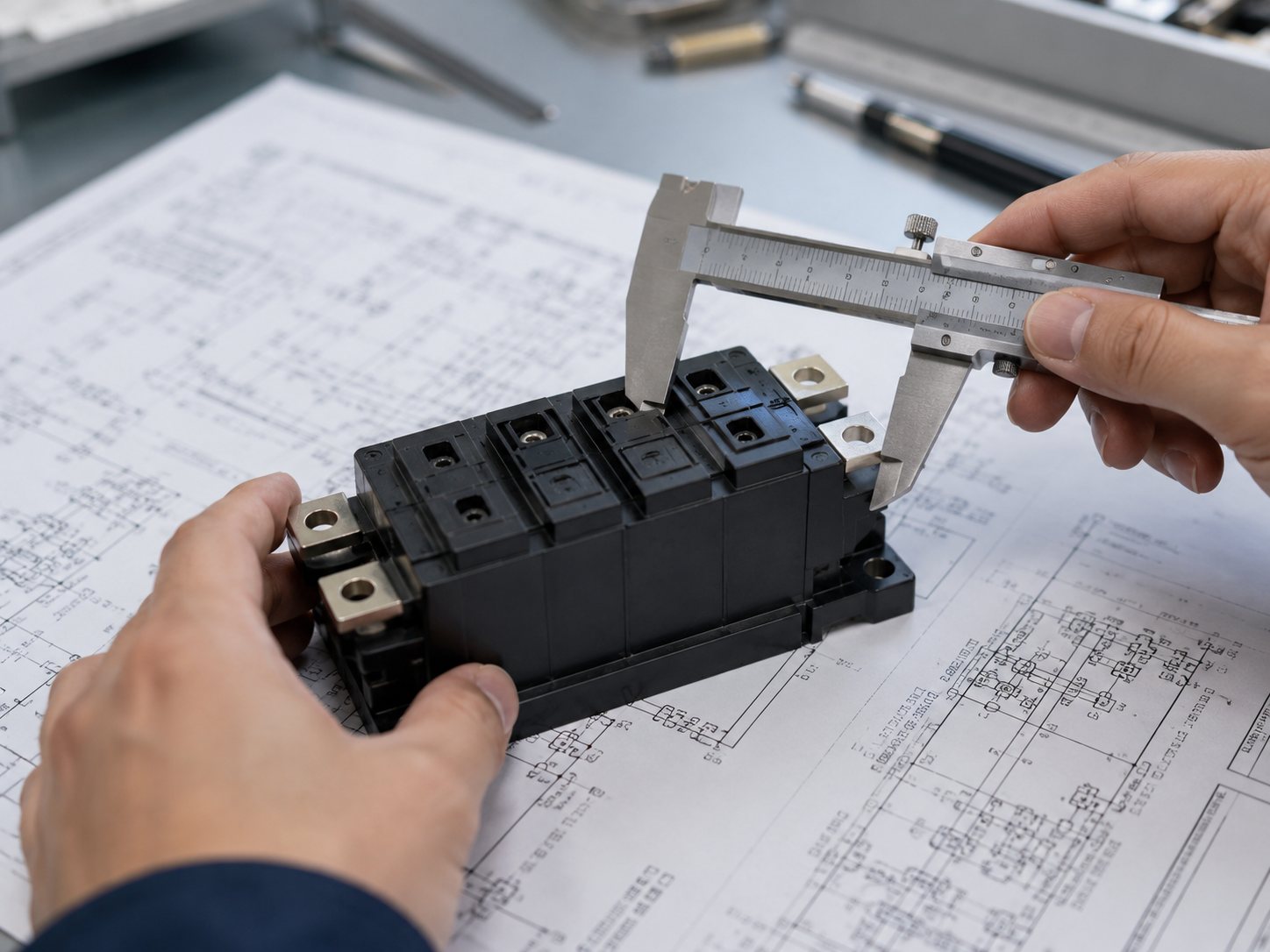 Technical measurement of a power semiconductor module