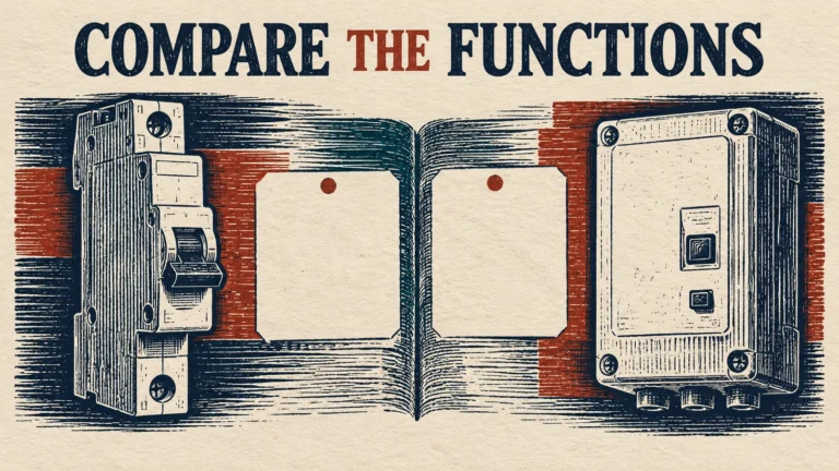 Woodcut illustration of two generic protective devices with separate blank evidence tabs
