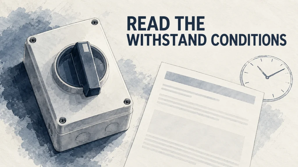 Ink-wash illustration of generic rotary enclosure, blank statement and unnumbered clock