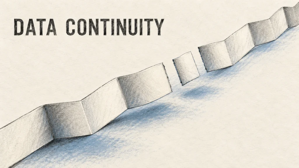 Charcoal and blue pastel illustration of a blank folded record strip with a separate paper segment
