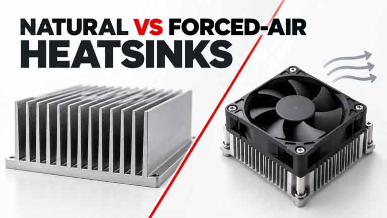Natural-Convection vs Forced-Air Heatsinks for Power Modules editorial hero graphic