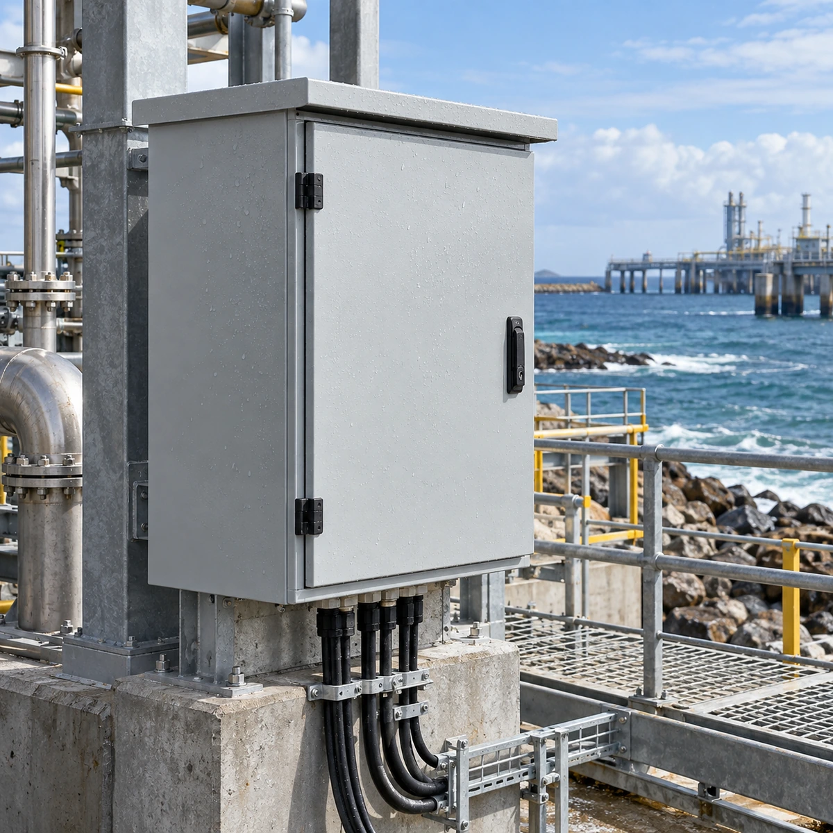 Outdoor Control Cabinets — AI conceptual application illustration