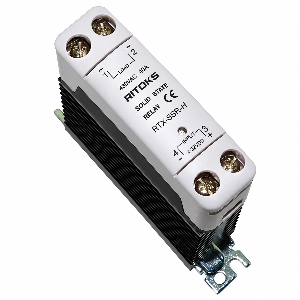 RITOKS RTX-SSR-H single-phase solid-state relay with integrated heatsink