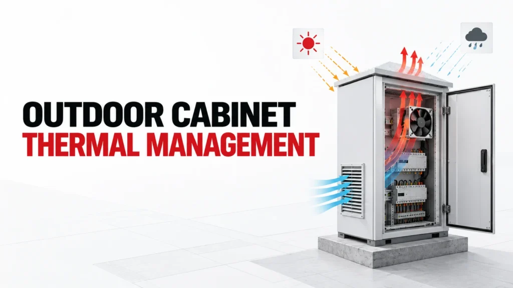 Thermal Management for Outdoor Electrical Cabinets editorial hero graphic